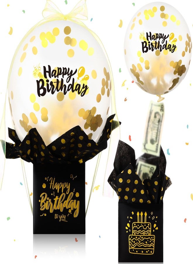 Affrolling Birthday Money Box for Cash Gift Pull Money Balloon Box Funny Pull Surprise Kit Gift Balloon Holder Birthday Surprise Gifts for Women Men Friend Girlfriend Family - Image 1